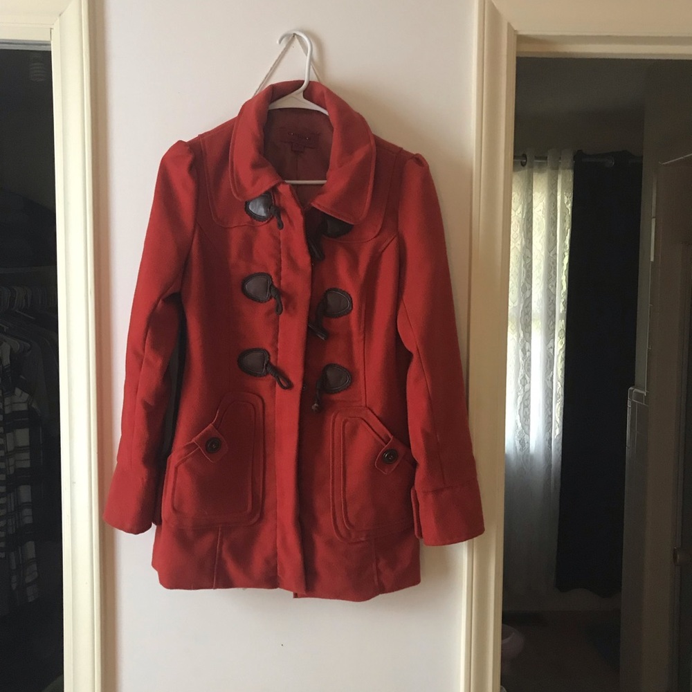 Burnt Orange Peacoat